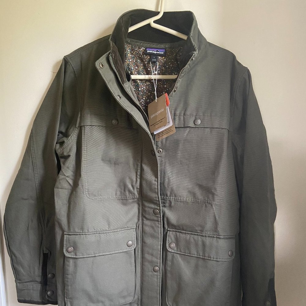 Patagonia 3-in-1 Barn Coat, Women's Large, Basin Green NWT